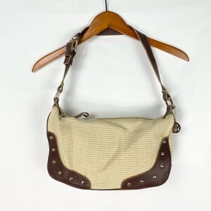 The Sak Weave Leather Strap Shoulder Bag Adjustable Small Purse